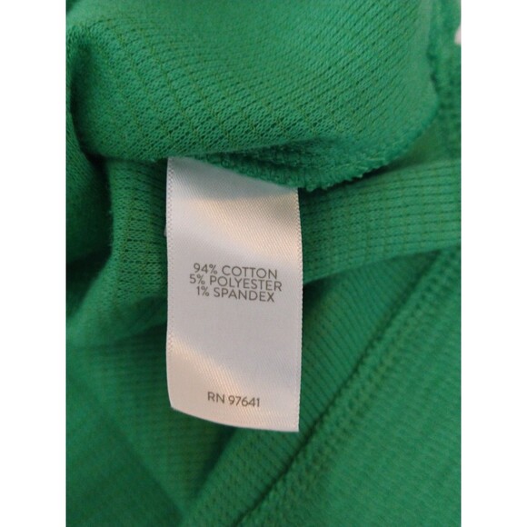 J. Jill Women's Green Knit Pullover Sweater Size L long cuffed sleeves - Picture 7 of 9